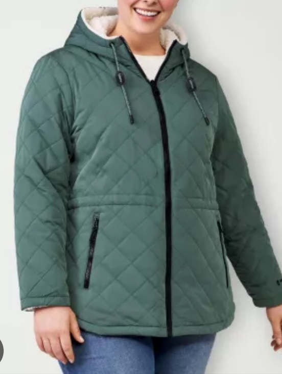 Free Country Jackets & Blazers - NWT Free Country Swith It Up Cloud Lite Reversible Quilted Coat In Bayleaf Green